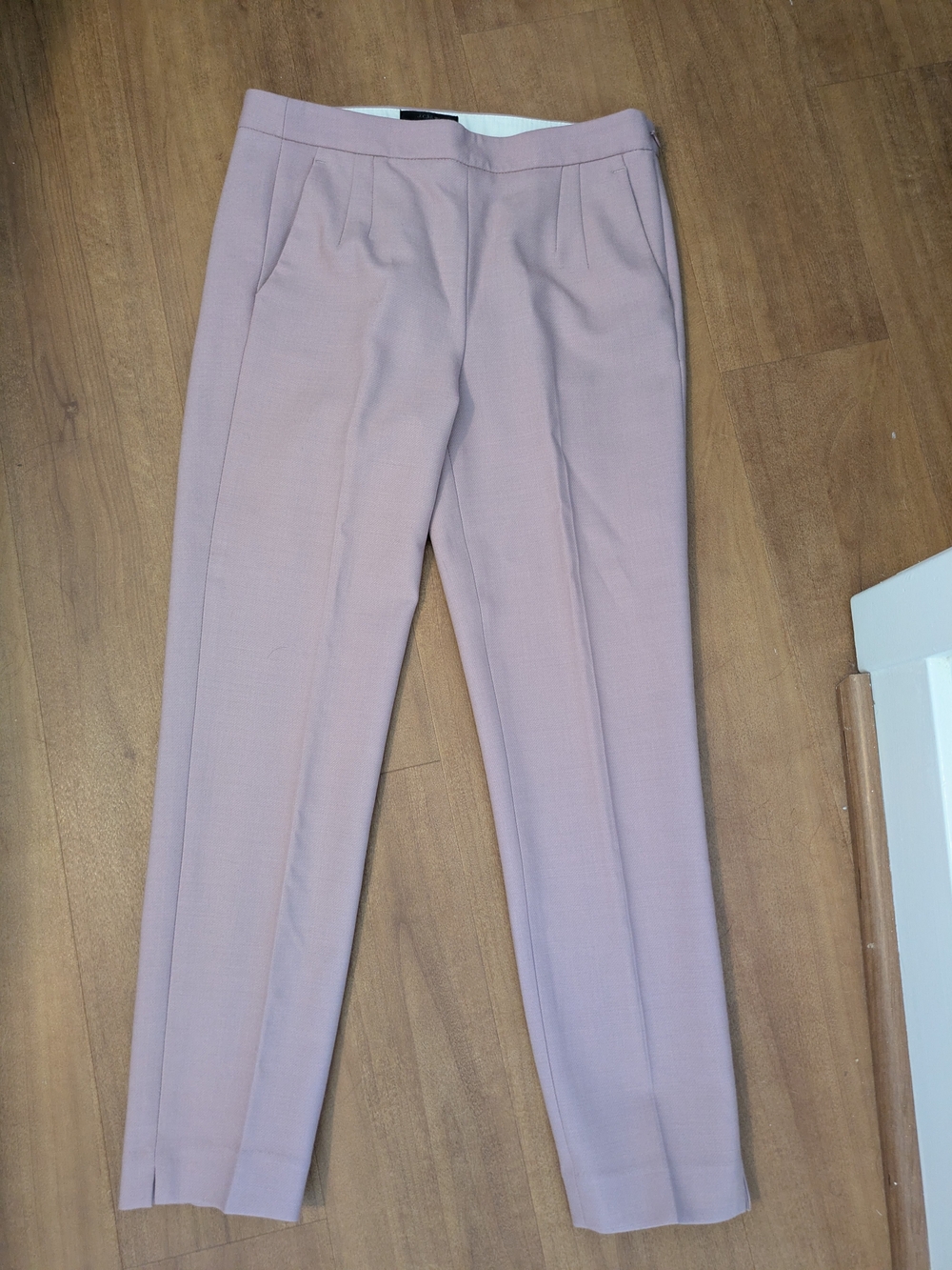J. Crew dusty pink wool-blend trousers, Size 0